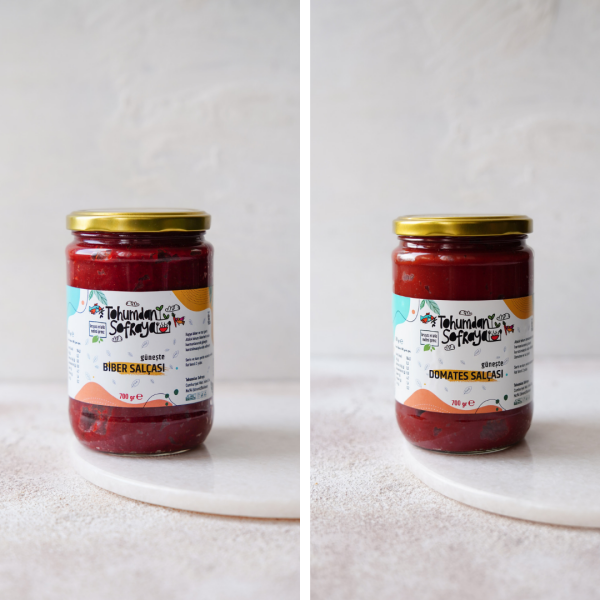 1 Domates, 1 Biber Salçası